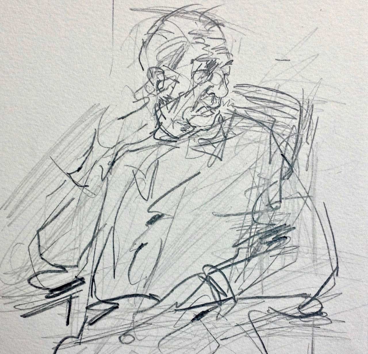 Sketchbook-My father in 2014